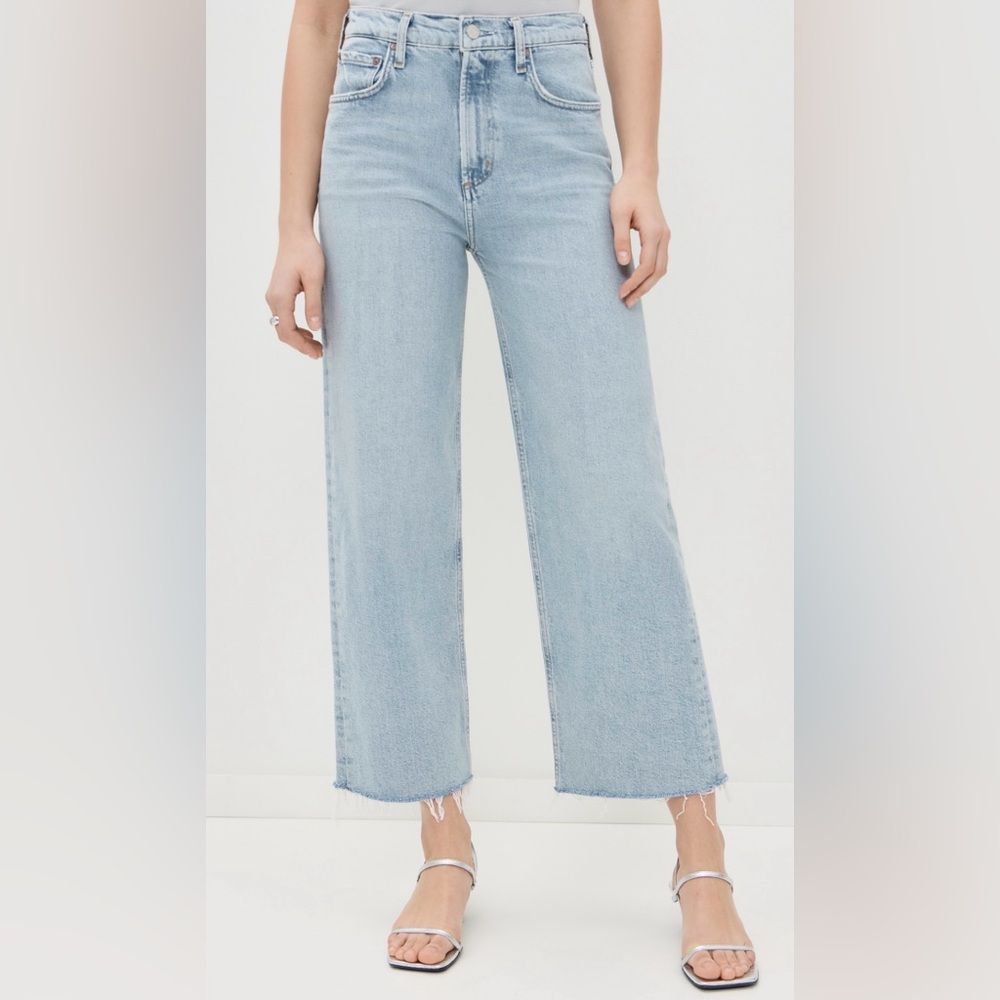 NWT Agolde Ren High Rise Wide Leg Jeans Size 28 Beam